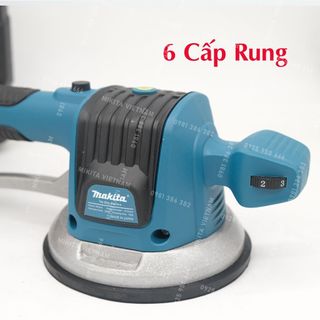 Máy rung hít gạch, máy ốp lát gạch MaKiTa 2 chức năng đầm rung hít gạch 6 cấp độ rung, bảo hành 6 tháng