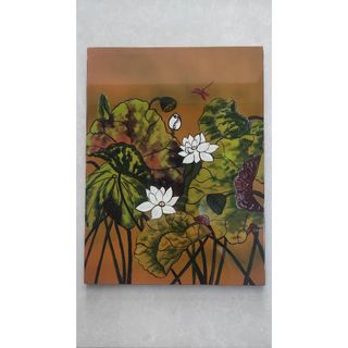 Tranh sơn mài hoa sen cách điệu 30x40 cm đủ mẫu giá sỉ