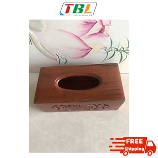 Hộp đựng khăn giấy Thanh Bình Lê chất liệu gỗ