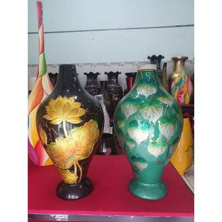 Bình sơn mài hút tài lộc cao cấp Thanh Bình Lê cắm hoa, trang trí nhà cửa, văn phòng, sảnh tiệc, quà tặng ý nghĩa đối tá