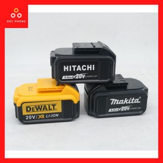 Pin máy siết bulong, máy khoan pin DeWalt 20v , pin 20v Makita , pin 20v Hitachi dung lượng khủng 10 Cell