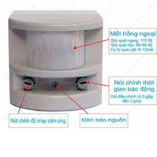 BÁO ĐỘNG CHỐNG TRỘM HỒNG NGOẠI HT1A DECOM