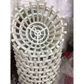 Chậu Trồng Lan Nhựa Giả Gỗ Có Nan Phụ phi 16&phi 20
