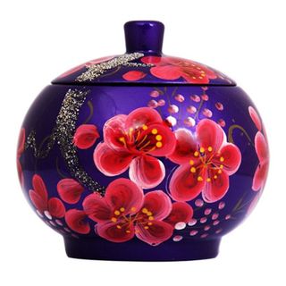 Hủ Cam Sơn Mài Cao Cấp Thanh Bình Lê Đựng Bánh Kẹo. Trang Trí Bàn Văn Phòng, Phòng Khách, Quà tặng ý nghĩa