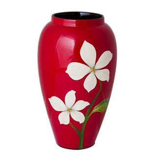 Bình lá lan Sơn Mài Cao Cấp Thanh Bình Lê size 17x10 Cắm Hoa, Trang Trí Kệ, Bàn Làm Việc, Quà Tặng