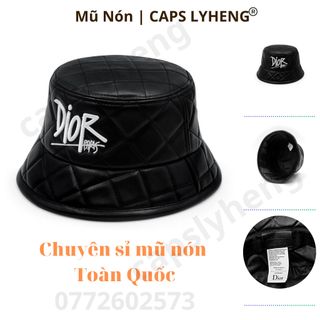 Nón Bucket Sản Xuất Tại Capslyheng Chất Da PU Logo Di.or