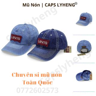 Mũ Lưỡi Trai Sản Xuất Tại Capslyheng Chất jean Form Mềm Logo Le.vis