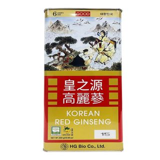 Hồng sâm củ khô hộp thiếc Hàn Quốc HG Bio 300g (10 củ lớn) giá sỉ