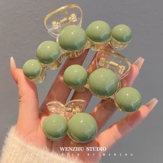 Sét 3 kẹp tóc càng cua, hàn quốc xanh ngọc phong cách