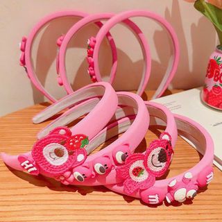Bờm tóc hình gấu Hồng siêu dễ thương