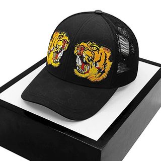 Mũ Lưỡi Trai Sản Xuất Tại Capslyheng Chất Dù Gió Logo Guu.ci Song Hổ Cam