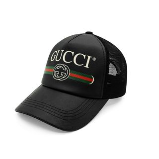 Mũ Lưỡi Trai Sản Xuất Tại Capslyheng Chất Da PU Phối Lưới Logo Gucc.i