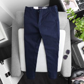 Quần dài kaki Hàn Quốc form slim cao cấp vải co giãn