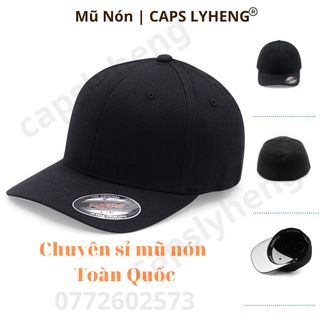 Mũ Lưỡi Trai Trơn Sản Xuất Tại Capslyheng Kaki Đen Bít Đuôi