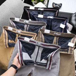 Quần dài kaki Hàn Quốc form slim cao cấp vải co giãn