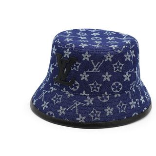 Nón Bucket Sản Xuất Tại Capslyheng Chất Jean Ốp Da Logo LV