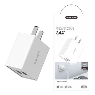 Củ sạc 2 cổng Sendem C88 3.4A