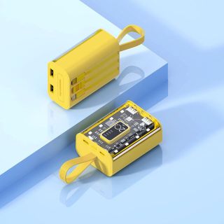 Pin sạc dự phòng trong suốt 20000mAh sạc nhanh 66W màn hình Led