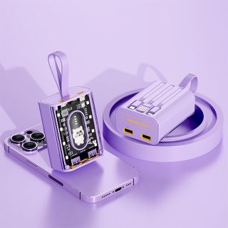Pin sạc dự phòng trong suốt 20000mAh sạc nhanh 66W màn hình Led