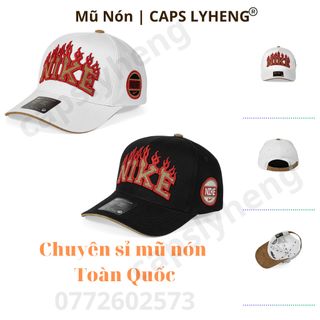 Mũ Lưỡi Trai Sản Xuất Tại Capslyheng Chất Kaki Kết & Logo Thêu Ni.ke Ốp Da