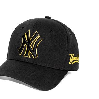Mũ Lưỡi Trai Sản Xuất Tại Capslyheng Chất Kaki Thun Hiệu MLB Logo N.Y