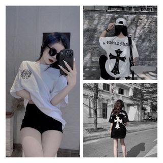 ÁO PHÔNG NỮ, ÁO THUN OVESIZE CHỮ THẬP