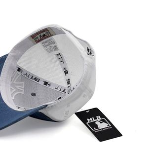 Mũ Lưỡi Trai Sản Xuất Tại Capslyheng Chất Kaki Phối Lưới Hiệu MLB Logo N.Y