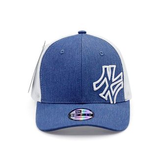 Mũ Lưỡi Trai Sản Xuất Tại Capslyheng Chất Kaki Phối Lưới Hiệu MLB Logo N.Y
