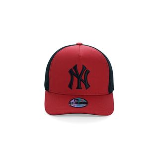 Mũ Lưỡi Trai Sản Xuất Tại Capslyheng Chất Kaki Phối Lưới Hiệu MLB Logo N.Y Basic