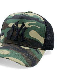 Mũ Lưỡi Trai Sản Xuất Tại Capslyheng Chất Kaki Phối Lưới Hiệu MLB Logo N.Y Basic