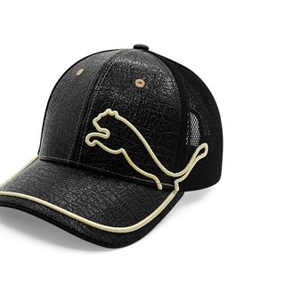 Mũ Lưỡi Trai Sản Xuất Tại Capslyheng Chất Da PU Phối Lưới Hiệu Pu.ma Logo Con Báo
