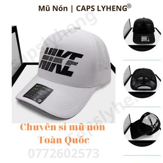 Mũ Lưỡi Trai Sản Xuất Tại Capslyheng Chất Dù Gió Phối Lưới Logo Ni.ke In