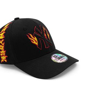 Mũ Lưỡi Trai Sản Xuất Tại Capslyheng Chất Kaki Hiệu MLB Logo N.Y Thêu 3D Họa Tiết