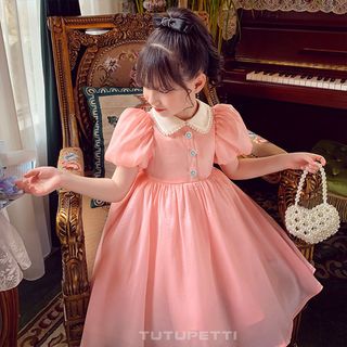 Đầm PIANO hồng Tutupetti P23-118 giá sỉ