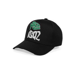 Mũ Lưỡi Trai Sản Xuất Tại Capslyheng Chất Kaki Logo DSQ2 Cá Mập Xanh