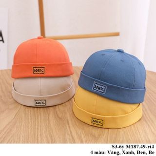 Mũ tròn/ Mũ trẻ em, nón cho bé S3-6y M187.49-ri4