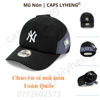 Mũ Lưỡi Trai Sản Xuất Tại Capslyheng Chất Dù Gió Hiệu MLB Logo N.Y Thêu Yankees