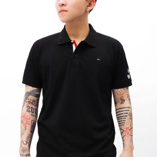 Áo thun polo nam, áo thun có cổ nam cao cấp, chất cá sấu chính phẩm co giản 4 chiều dày dặn mịn mát, bảng màu BASIC kết hợp phối viền trụ trẻ trung vs sang trọng nút khắc chữ vs tiệp màu vải phụ kiện bịch zip đầy đủ - size từ 55kg - 87kg