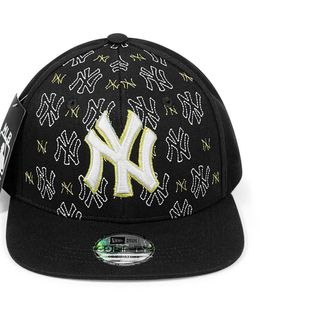 Mũ Lưỡi Trai Snapback Sản Xuất Tại Capslyheng Hiệu MLB Logo N.Y Họa Tiết Khóa Nhựa