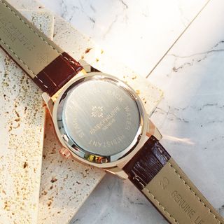 Đồng hồ nam Pentak size 40mm mặt kính đá khoáng chống nước chống xước dây da có lịch ngày - MR WATCH CS3