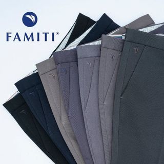 Quần âu nam slimfit 2573 vải bóng co giãn | nhiều màu size 49 -85kg