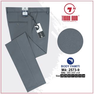 Quần âu nam slimfit 2573 vải bóng co giãn | nhiều màu size 49 -85kg