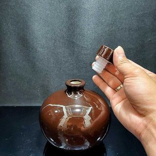 Nậm Rượu 500ML gốm men sứ Bát Tràng cao cấp – mẫu bầu tròn màu nâu đỏ - Nậm Rượu Bát Tràng cho giới sành tửu – Nậm Đựng Rượu chất lượng đảm bảo – Nậm Rượu Đẹp (L2)
