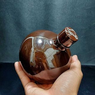 Nậm Rượu 500ML gốm men sứ Bát Tràng cao cấp – mẫu bầu tròn màu nâu đỏ - Nậm Rượu Bát Tràng cho giới sành tửu – Nậm Đựng Rượu chất lượng đảm bảo – Nậm Rượu Đẹp (L2)