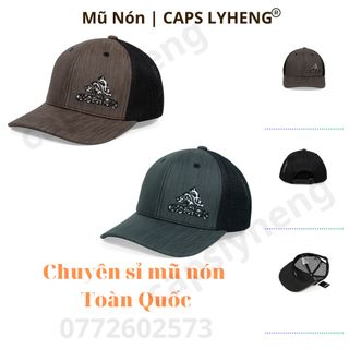 Mũ Lưỡi Trai Sản Xuất Tại Capslyheng Chất Da Simili Phối lưới Logo Adi.das 2 Màu Basic