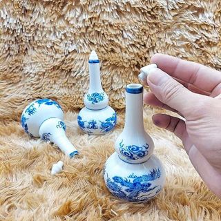 Nậm Rượu Bát Tràng 140ML gốm men sứ cao cấp – Chai Rượu Cúng – Nậm Rượu Thờ Cúng tráng men sứ - Bình Rượu Cúng chất lượng đảm bảo