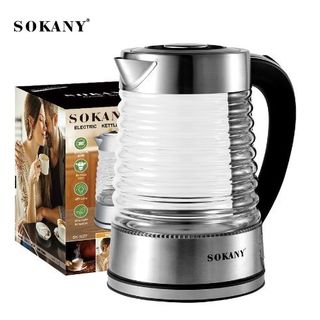 Ấm siêu tốc thuỷ tinh ( 2,2 lít, inox 304) SONAKY