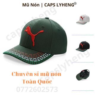 Mũ Lưỡi Trai Sản Xuất Tại Capslyheng Chất Kaki Hiệu Pu.ma Logo Con Báo & Họa Tiết
