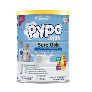 SỮA BỘT PYPOMILK SURE GOLD HỖ TRỢ PHỤC HỒI VÀ BỒI BỔ SỨC KHỎE CHO NGƯỜI BỆNH, SAU BỆNH, SAU PHẪU THUẬT VÀ PHỤ NỮ SAU SINH - HỘP 900 G