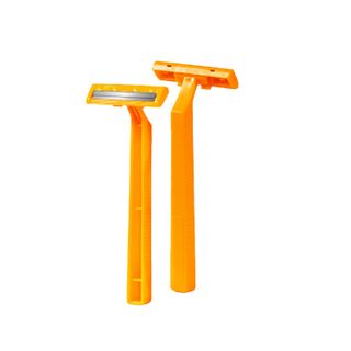 Dao Cạo Râu Bịch Xanh, Cán Vàng, Hai Lưỡi, 5 cây/bịch